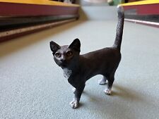Schleich Black Tuxedo Cat Standing 2014 Figurine Animal Toy Pet Figure Farm picture