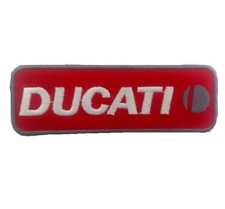 DUCATI LOGO IRON-ON EMBROIDERED PATCH motorcycle picture