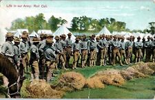 US ARMY ROLL CALL EARLY PRE 1907 UDB POSTCARD LIFE IN OUR ARMY SOLIDERS F1 picture