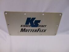 Vintage KS Kidder Stacy MotterFlex metal license Plate 12