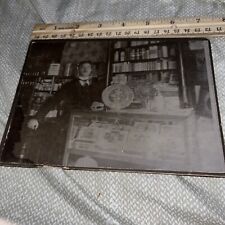 Antique Mounted Photograph: General Store &  Proprietor with Cigars & Whiskey picture