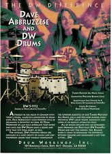 DW DRUMS - DAVE ABBRUZZESE - 1994 Print Advertisement picture