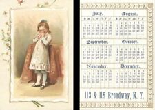 Advertising Calendar dated 1887 - Insurance - Insurance picture