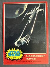 1977 Topps Star Wars Red #131 “Spectacular Battle” Card. picture