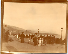 From Menton to Monaco, promenade, view of Cape Martin vintage print. c print picture