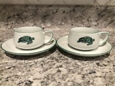 Vintage Set Of 2 Tea Cups And Sausers Turtles Thomas Germany Lacroix picture