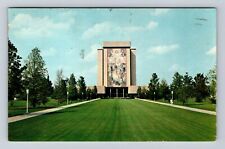 Notre Dame IN- Indiana, Library, University Of Notre Dame Vintage c1965 Postcard picture