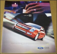 2006 Ford Fusion Print Ad Car Automobile Advertisement Vintage 10 x 12 Life in D picture