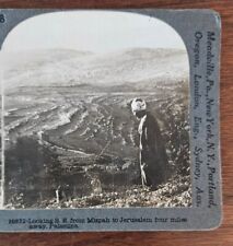 Keystone Stereoview Palestine 1930’s Looking S.E. from Mizpah to Jerusalem #6 picture