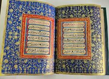 Completely Illuminated Islamic ottoman handwritten quran juz manuscript , Signed picture