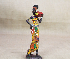 African Black Lady Woman Figurine Tribal Traditional Gift For Her Ethnic Statue picture