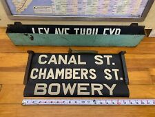 NYC SUBWAY ROLL SIGN CHAMBERS CANAL WORTH STREET BOWERY CHINATOWN PARK ROW ART picture