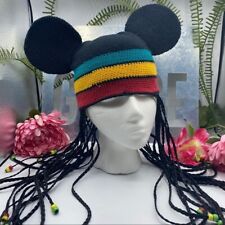 Walt Disney Mickey Jamaican Rasta Braids Beads Hat picture