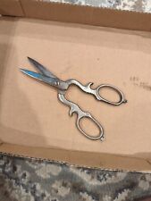 Vintage Voos Art Deco Forged Steel Scissors Made In USA Utility Scissors picture