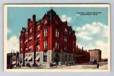 Cincinnati OH-Ohio, Grand Central Union Station, Big Four, Vintage Postcard picture