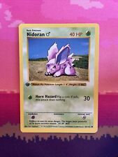 Pokemon Card Nidoran Shadowless 1st Edition Common 55/102 MALE Near Mint Cond picture