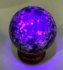 1pcs Natural fire stone ball Yooperite sphere Crystal Quartz Gem Reiki Healing picture