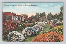 Postcard Floral Gardens & Bungalows Southern California picture