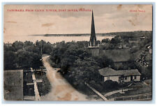 1910 Panorama From Clock Tower Port Dover Canada Posted Antique Postcard picture