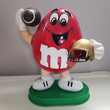 Vintage M&M *Super Rare* Red Football Player Dispenser M&Ms Limited Cool Piece picture