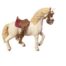 SCHLEICH 2017 AM LIMES 69 D-73527 White Beige Violet Bows Horse 5