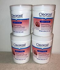 Lot Of 4 Clearasil Daily Clearing Acne Refreshing superfruit pads Expired 2016 picture