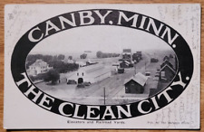 Vintage RPPC, Canby, Minnesota (The Clean City), 1910, Posted picture