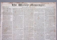 Apr. 28, 1815 THE WEEKLY MESSENGER News- Gun-Boats Battle, Adm. Porter, Napoleon picture