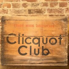 Vintage Clicquot Club Wooden Delivery Bottle Crate Display Advertising picture