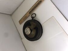 Rare Vintage Brass Warren Kessler made in France Wall Clock w/ sticker Coachman picture