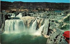 Shoshone Falls Idaho ID Twin Niagara Snake River Canyon Postcard VTG UNP Vintage picture