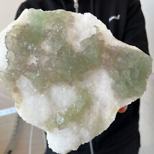 3.97lb Large NATURAL Green Cube FLUORITE Quartz Crystal Cluster Mineral Specimen picture