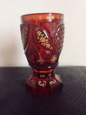 Rare Charles X Glass - Red Cut and Gold Crystal - Baccarat? 19th century picture