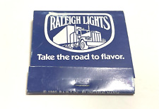 Vintage Matchbook Collectible Ephemera RALEIGH LIGHTS KINGS & 100s Cigarettes picture