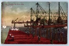 Duluth Minnesota Postcard Unloading Coal Exterior Dock Port 1912 Vintage Antique picture
