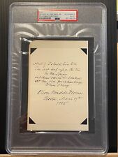 OLIVER WENDELL HOLMES Signed Poetry 1885, Rare Handwritten Quote, PSA DNA Poet picture