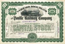 Elisabeth Mills Reid - Chicago Rock Island and Pacific Railway - Stock Certifica picture