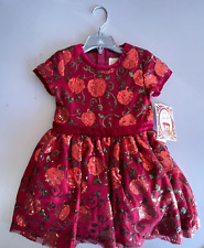 New Disney Girl's Princess Snow White Red Black  Dress Size 4 NWT Beautiful HTF picture