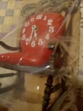 BRAND NEW IN BOX VINTAGE SPARTUS COUNTRY KITCHEN ROCKING CHAIR WALL  CLOCK picture
