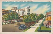Postcard Beautiful Residential Street in Ocean City New Jersey NJ  picture