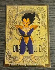 DRAGON BALL Z - Trading Card #G2 - VEGETA - Amada 1998 FUNimation - GOLD FOIL picture