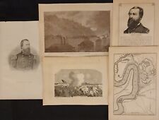 Collection Of 5 Civil War Prints Feat. Rear Adm. Porter And The Siege Of... picture