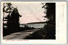 Antique British Landing Postcard c. 1901-1907 North Shore of Mackinac Island picture