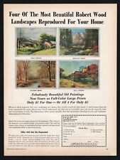 1964 Robert Wood Landscapes Reproduced Oil Paintings Full Color Large Print Ad picture
