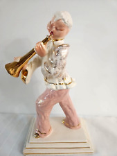 HEDI SCHOOP-Vintage Horn Player Figurine 10.5