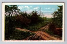 Altoona PA-Pennsylvania R.R Crosses Driveway Wopsononock, Vintage c1914 Postcard picture