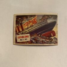 1954 Topps Scoops - #5 Lusitania Sinks picture