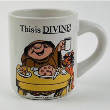 Vtg. Sherman On The Mount Mug Cup 1983 Walt Lee THIS IS DIVINE American Greeting picture