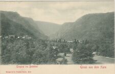 Germany -- Gruss aus dem Harz -- Eingang ins Bodethal -- Vintage Postcard picture