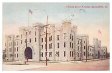 Springfield Illinois IL Vintage Postcard c1909 Illinois State Arsenal picture